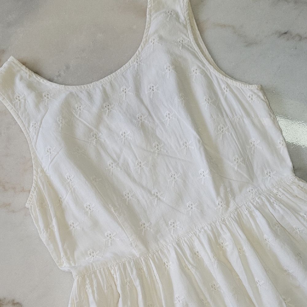 Fun & Flirt Ivory Sleeveless Dress